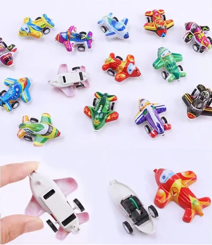 Vista 4 de 46 mini aviones de tracción y autos de tracción para niños pequeños y niñas, juego de vehículos de carreras para niños, juguetes a granel, juguetes