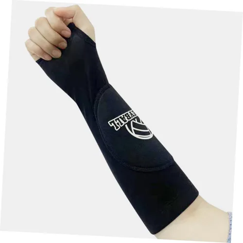 Vista 3 de Mikikit 1 par de codos acolchados protectores de brazo deportivos para voleibol y baloncesto, soporte de compresión, almohadillas protectoras