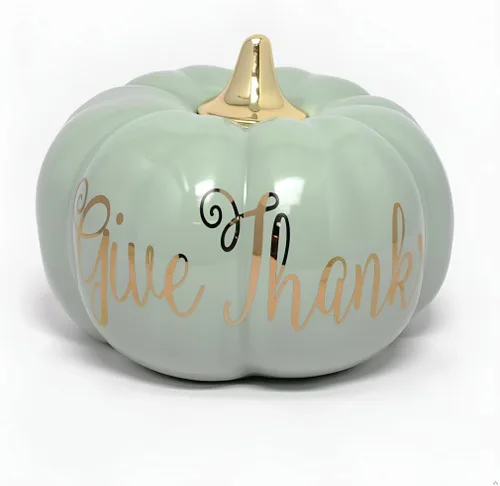 Vista 9 de Midnight Manor Halloween LED iluminado cerámica Jack O Lantern batería incluida (blanco)