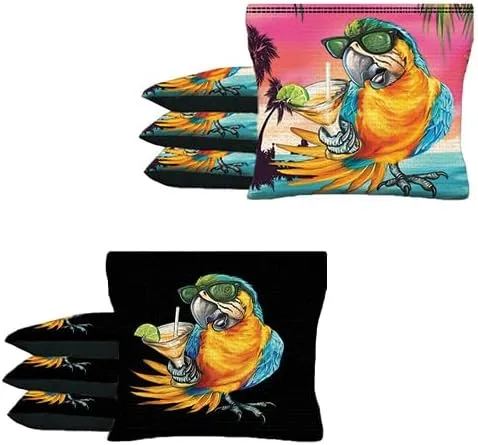Vista 15 de BackYardGamesUSA El cangrejo azul tropical de encargo 8 ACA regulación hecha a mano de encargo Cornhole empaqueta B81