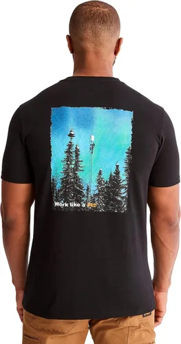 Vista 3 de Timberland PRO Camiseta de manga corta para hombre Base Plate Hw Northern Lights Graphic