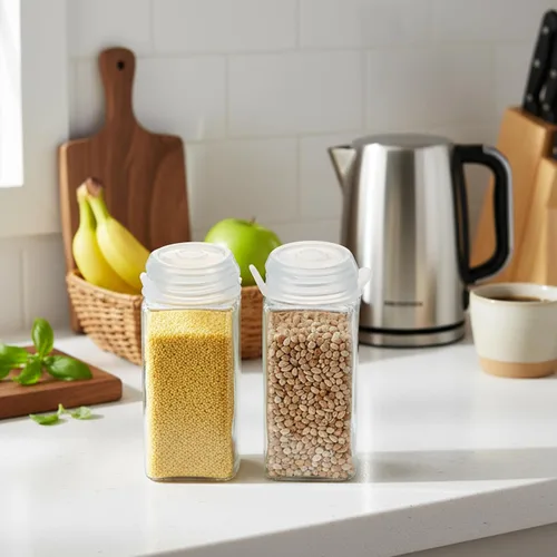 Vista 5 de Paquete de 8 tapas elásticas de silicona de 1.6 pulgadas para almacenamiento de alimentos, tapas selladas de boca pequeña, tapas de tarros masón