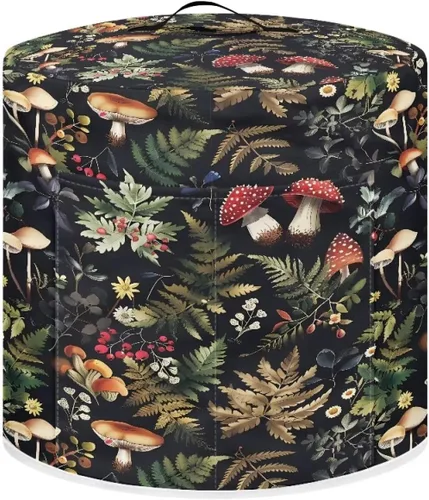Vista 10 de Suobstales Cubierta para aparato con estampado de estrellas de mar de playa, cubierta antipolvo, funda portátil para olla a presión con bolsillo