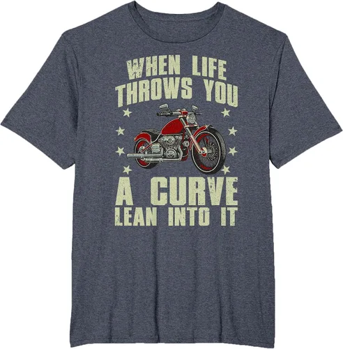 Vista 65 de Funny Motorcycle Racer Design for Men Women Motorcycle Lover T-Shirt Asphalt Grey