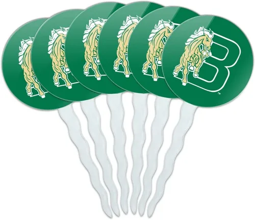 Vista 45 de Abilene Christian - Juego de 6 palillos para cupcakes con logotipo secundario