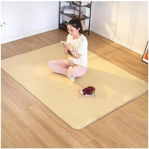 Vista 7 de Alfombra de área con calefacción de cristal de carbono, calentador de rayas de madera, alfombra eléctrica de cuero, alfombrillas térmicas simples
