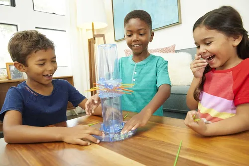 Vista 6 de Ker Plunk Juego "Don't Let the Marbles Fall" ("No dejes que caigan las canicas"), Multicolor