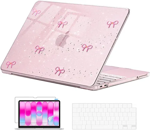 Vista 15 de EooCoo Funda para MacBook Neo de 13 pulgadas 2026, 100% color coincidente Blush brillante