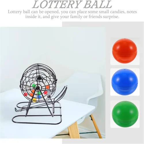 Vista 8 de Gadpiparty 25 unidades de bolas de sorteo de lotería de 1.57 pulgadas de plástico, bolas pequeñas huecas de plástico para juegos de fiesta