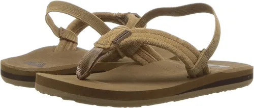 Vista 7 de Quiksilver Carver Suede Chanclas para niños pequeños