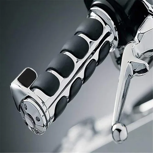 Vista 5 de Empuñaduras de manillar de motocicleta de 1 pulgada y 0.984 in, agarre antideslizante para motocicletas, cruceros, motos, helicópteros