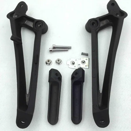 Vista 5 de HONGK - Reposapiés trasero negro compatible con Yamaha YZF-R1 2009 2010 2011 [B01BI814GQ]