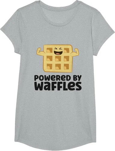 Vista 82 de Camiseta de gofres para el desayuno con diseño de gofres, Blanco, S