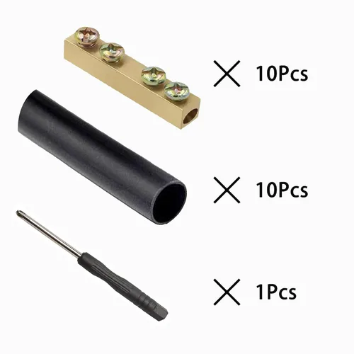 Vista 2 de 10Pcs 10Awg, Juego de tuercas de conector de cable de calibre 10, conector de empalme rápido de cableado, kit de conector de conductor de circuito