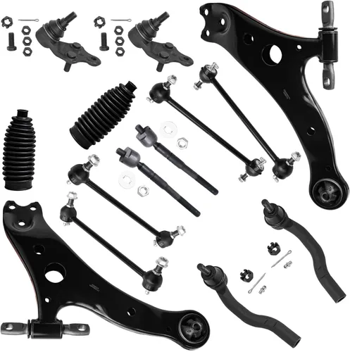 Vista 121 de Detroit Axle - Kit de suspensión frontal de 15 piezas para Jeep Grand Cherokee 99-04 1999 2000 2001 2002 2003 2004, brazos de control superior e