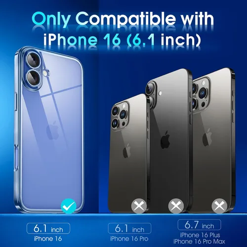 Vista 395 de Supdeal Funda cristalina transparente para iPhone 11, [No se amarillea] [Protección de la cámara] [Probado contra caídas de grado militar] Funda
