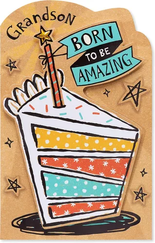 Vista 4 de American Greetings Tarjeta de cumpleaños para nieto (Puedes hacer cualquier cosa)
