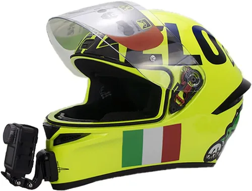 Vista 2 de AGV K1S - Kit de montaje de barbilla hecho para casco K1 S, kit de montaje de cámara de fibra de carbono, soporte de cámara ajustable compatible
