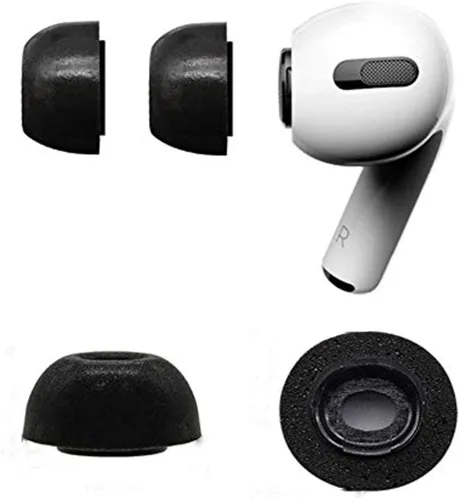 Vista 4 de Zotech 3 pares de almohadillas de espuma viscoelástica de repuesto para Apple Airpods Pro (S/M/L)