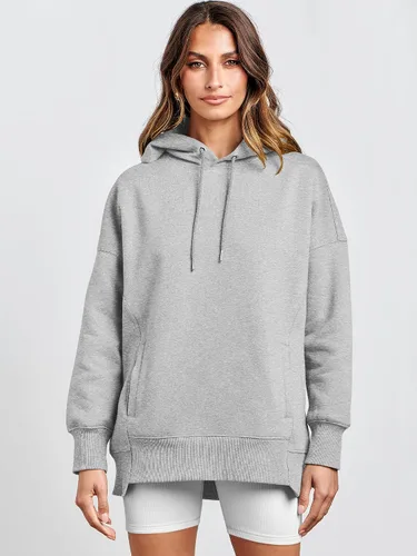 Vista 9 de ANRABESS Sudaderas con capucha de gran tamaño para mujer, sudadera de forro polar 2024, trajes de moda para adolescentes y niñas