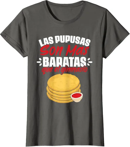 Vista 6 de Las Pupusas Que El Gimnasio - Camiseta salvadoreña salvadoreña, Negro