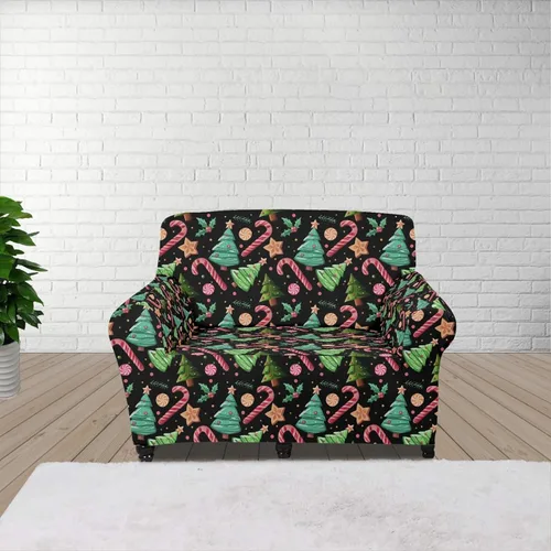 Vista 129 de Horeset Funda elástica para silla con diseño de flores hippie otoñales, funda para sofá, lavable, protección de muebles con espuma antideslizante