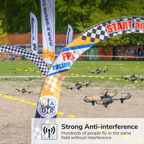 Vista 4 de Radiolink F121 FPV Mini RC Drone RTF con cámara para adultos y niños principiantes, cuadricóptero RC cepillado de 4.764 in, 2 baterías con estuche
