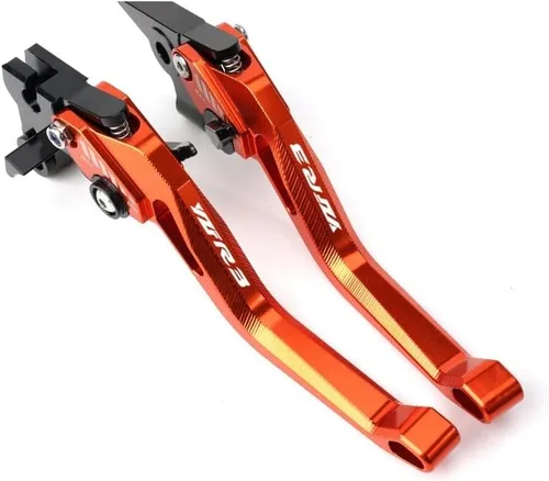 Vista 8 de QQLADY Z 3D Rhombus CNC Palanca de freno de embrague corto ajustable para motocicleta Yamaha YZFR3 YZF-R3 MT03 MT 03 2014 2015 2016 2017 2018-2022 X