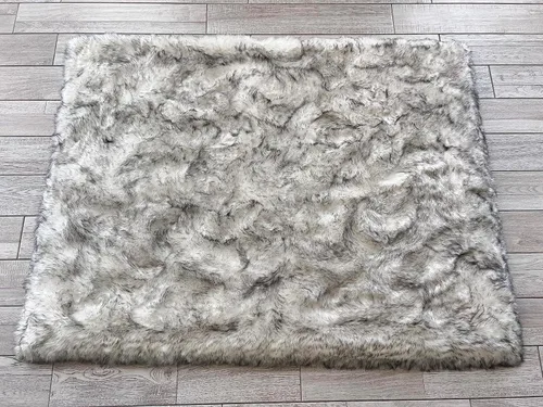 Vista 15 de LAMBZY Elegante y sofisticada alfombra rectangular de piel de oveja (beige, 2 x 3 pies)