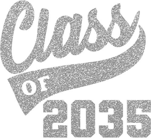 Vista 17 de Senior 2035 Iron On Transfer for Shirts, Black