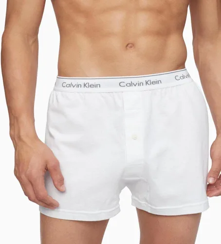 Vista 4 de Calvin Klein Calzoncillos de punto clásicos de algodón para hombre, paquete de 3
