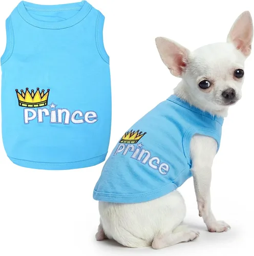 Vista 30 de Camiseta para perro Parisian Pet con palabras bordadas "Es mi cumpleaños" - Camiseta sin mangas para cumpleaños de perro - Chaleco ligero