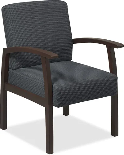 Vista 9 de Lorell Silla de invitados de lujo, color espresso/carbón