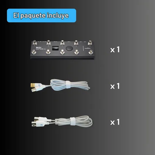 Vista 7 de PAINTAUDIO MIDI Captain Controlador de Pie Multi-Efectos Teclados Sintetizador USB-MIDI software musical Bias con Función de Motor de Tiempo