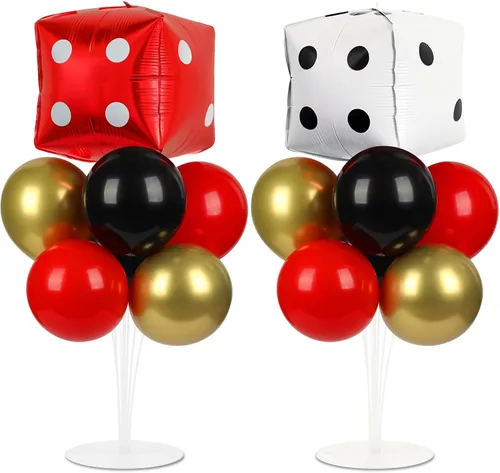 Vista 43 de Kit de soporte para globos de fiesta de fútbol 2 juegos con 2 globos de rugby de aluminio tipo bola, centro de mesa temático de fútbol para mesas