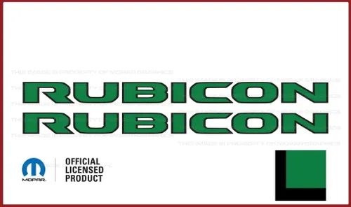 Vista 15 de Rubicon Hood - Calcomanía de vinilo para Jeep Rubicon/Gladiator JL/JT (2018-2024) 392 bronce con contorno negro F392BO (juego de 2) FJ5H2