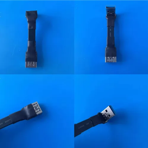 Vista 7 de ADT-Link - Cable de extensión USB 3.0 tipo A macho a USB A hembra, 90 FPV, delgado, plano, suave, flexible, FPC (3.9 in, S2A-S4B)