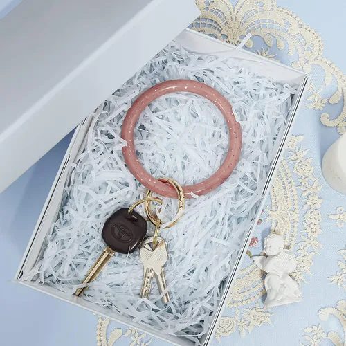 Vista 4 de Townshine - Llavero de pulsera de silicón, para mujeres y niñas