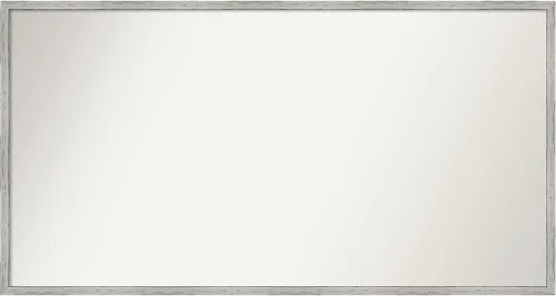 Vista 275 de Amanti Art Espejo de baño blanco para sobre el fregadero, 22 x 45 pulgadas, espejo de tocador rectangular blanco Lucie, marco de madera moderno