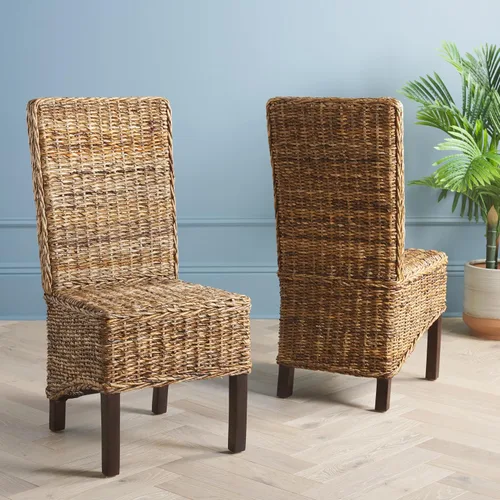 Vista 2 de Safavieh Home Collection Silla de comedor natural Pembrooke Plátano Natural