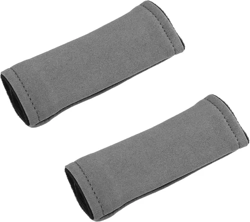 Vista 7 de X AUTOHAUX 2 unids Universal Car Accessories Suede Door Handle Cover Soft Car Handle Protector Negro