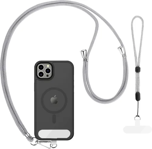 Vista 20 de CACOE Cordón para teléfono celular 2 piezas - 1 pieza correa ajustable para el cuello, 1 pieza correa de muñeca, 2 piezas almohadillas, cruzado