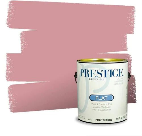 Vista 317 de Prestige Paints Pintura exterior e imprimación en uno, 1 galón, plano, coincidencia comparable de Valspar* Amber Rose*