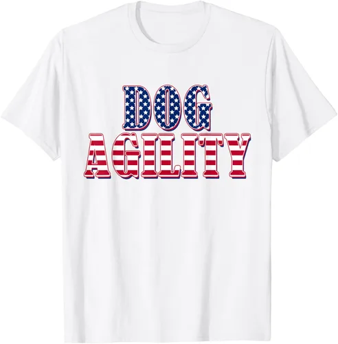 Vista 46 de Dog Agility American Flag - Camiseta de agilidad para perros, Negro