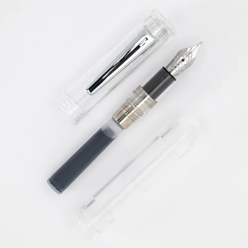 Vista 10 de Monteverde MVP - Pluma estilográfica Diamond Clear - Punta extrafina - Mini bolígrafo de bolsillo compacto y versátil - Punta JoWo fabricada