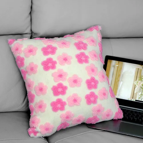 Vista 4 de Juego de 2 fundas de almohada decorativas para sofá, cama, sala de estar, 18 x 18 pulgadas, color verde claro