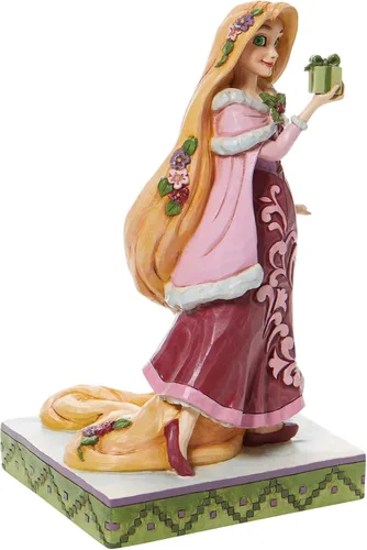 Vista 4 de Enesco Jim Shore Disney traditions - Figura de Rapunzel con regalos, 7.25 pulgadas de alto