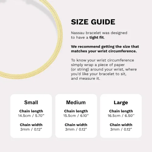 Vista 2 de Hey Harper Pulsera de oro para mujer a la moda, joyería impermeable delicada de 14 quilates para todos los días
