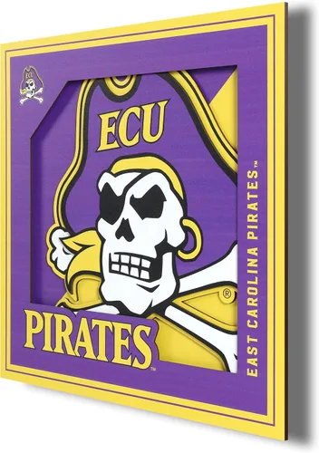 Vista 17 de YouTheFan NCAA Texas A&M Aggies - Arte de pared de la serie de logotipos 3D - 12x12 pulgadas