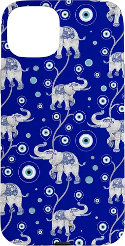 Vista 9 de Funda con dije de elefante de mala suerte para iPhone 17